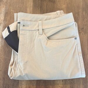 Lululemon Commissioner Tan Pants 34x32
